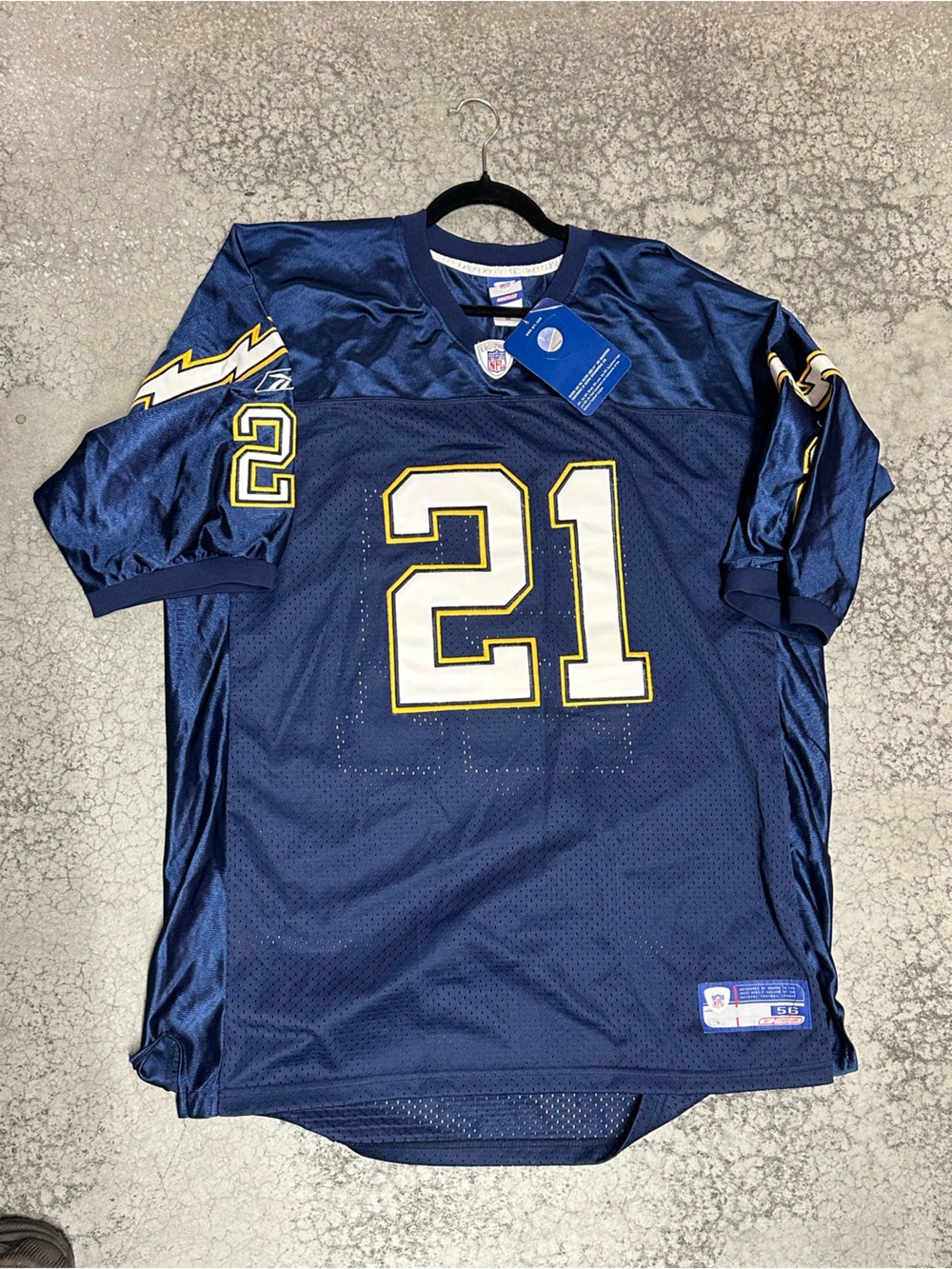 Reebok San Diego Chargers LaDainian Tomlinson #21 NFL Football Jerseys 56 New